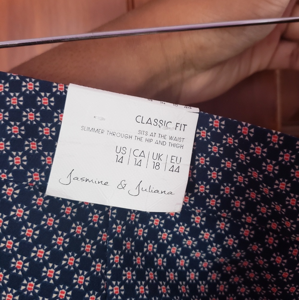 Blue patterned pants - Picture 3 of 4